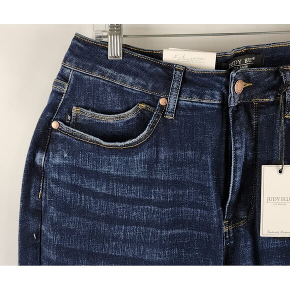 Judy Blue Jeans Womens Plus 14W Blue Tummy Control Skinny Fit Denim (32x27) NWT - Picture 3 of 13